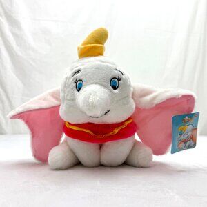 Disney Store Japan 10" White Dumbo Plush Toy Tag Attached